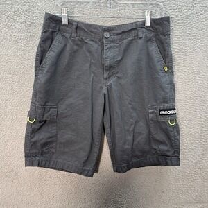 Ecko Unltd Shorts Mens 30 Gray Ripstop Cargo Skater Utility Army Y2K Streetwear